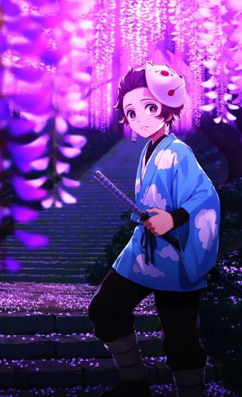 Tanjiro in Wisteria Garden - Related OpersCraft wallpaper