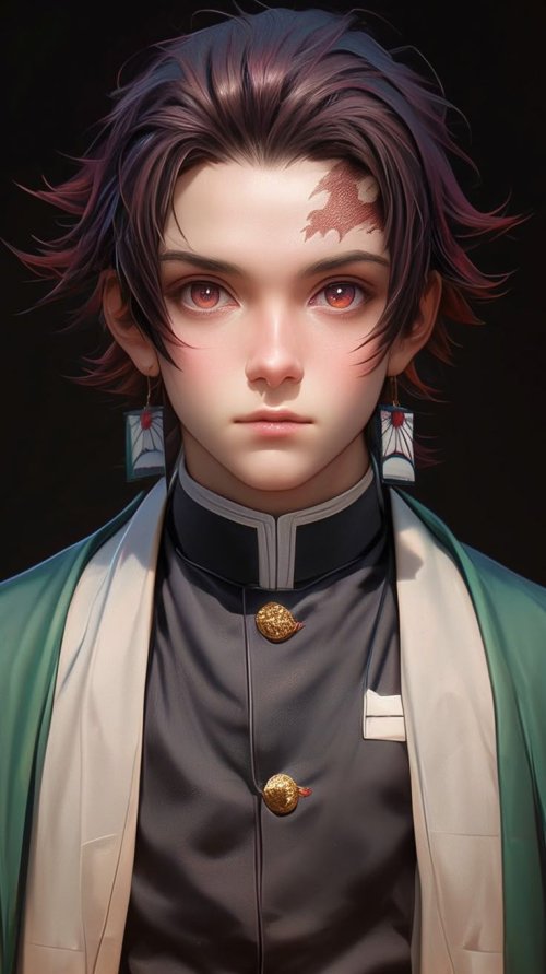 Tanjiro Kamado Realistic Portrait - Related OpersCraft wallpaper