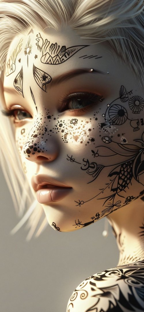 Tattooed Beauty Portrait