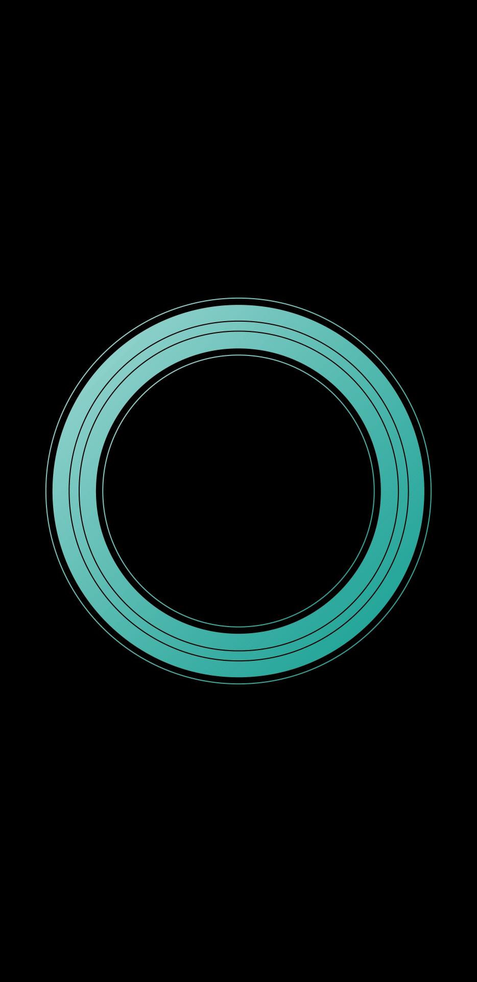 Teal Ring on Black - Related StockWalls wallpaper