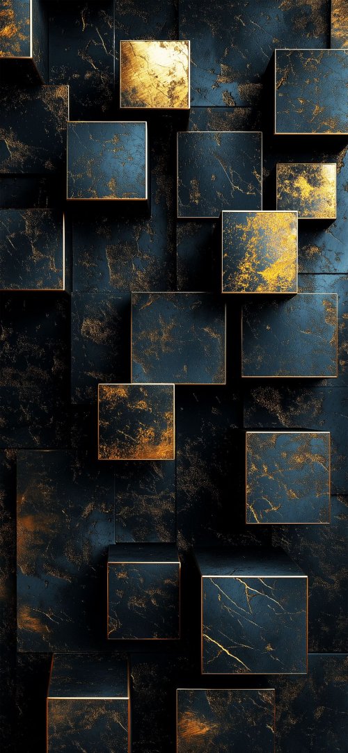 Textured Gold Cubes - Related OpersCraft wallpaper