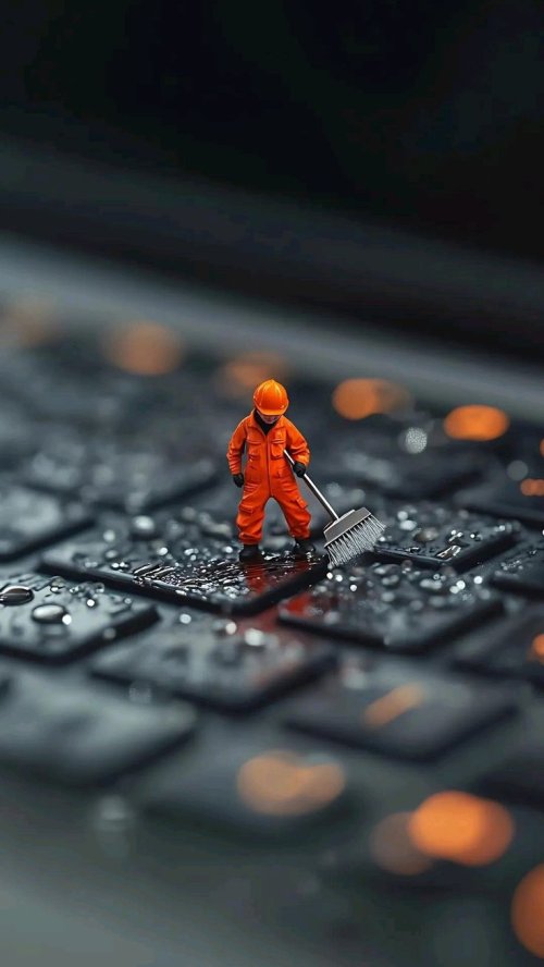 Tiny Cleaner on Keyboard - Related OpersCraft wallpaper