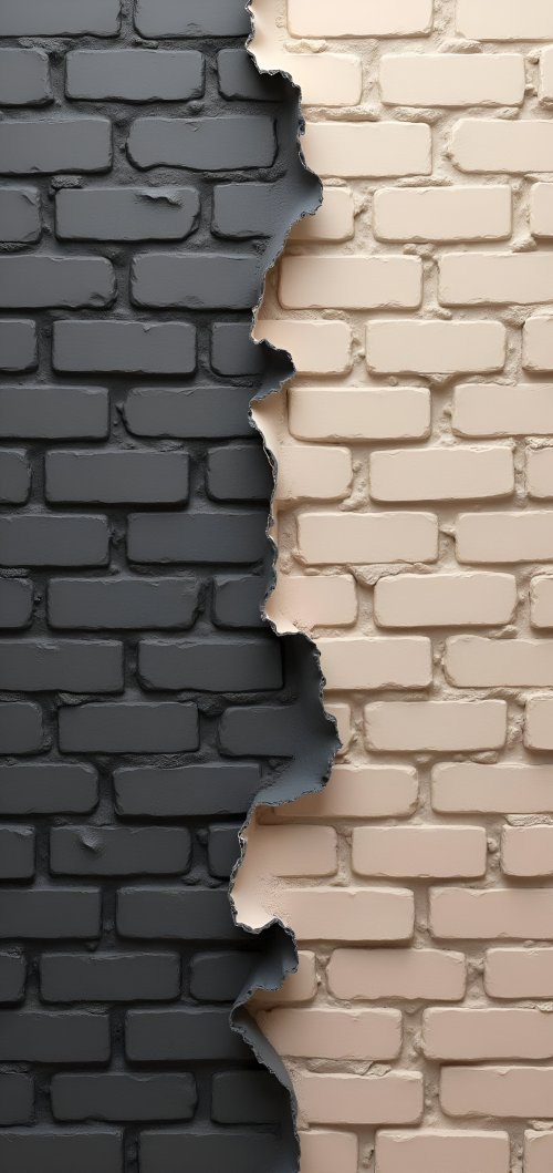 Torn Brick Wall Contrast - Related OpersCraft wallpaper