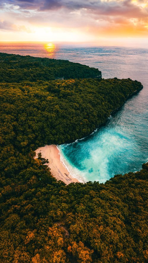 Tropical Beach Sunset Aerial - Related OpersCraft wallpaper