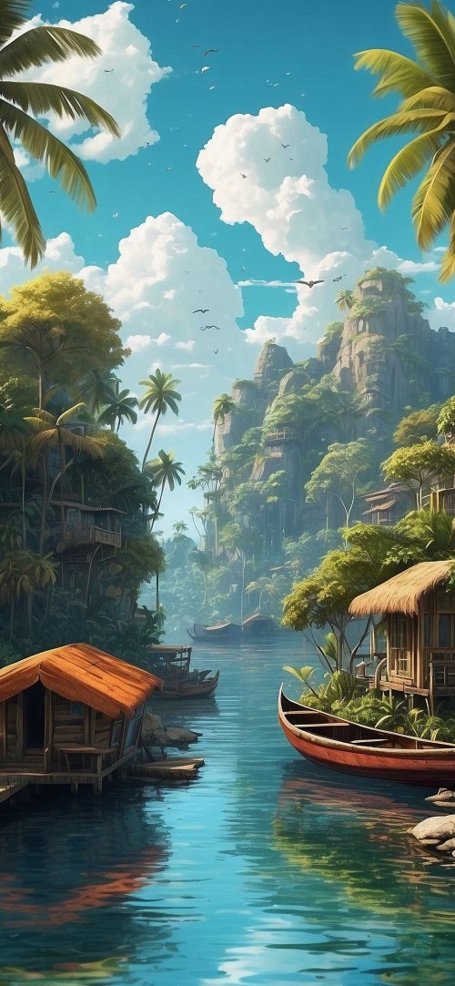 Tropical River Village