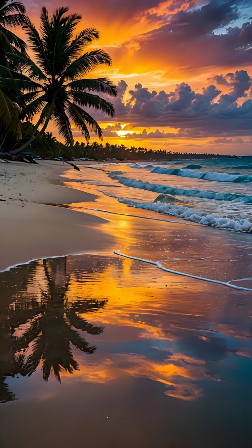 Tropical Sunset Beach - Related OpersCraft wallpaper
