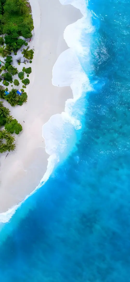Turquoise Beach Aerial View - Related OpersCraft wallpaper