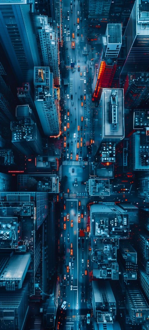 Urban Aerial Nightscape - Related OpersCraft wallpaper
