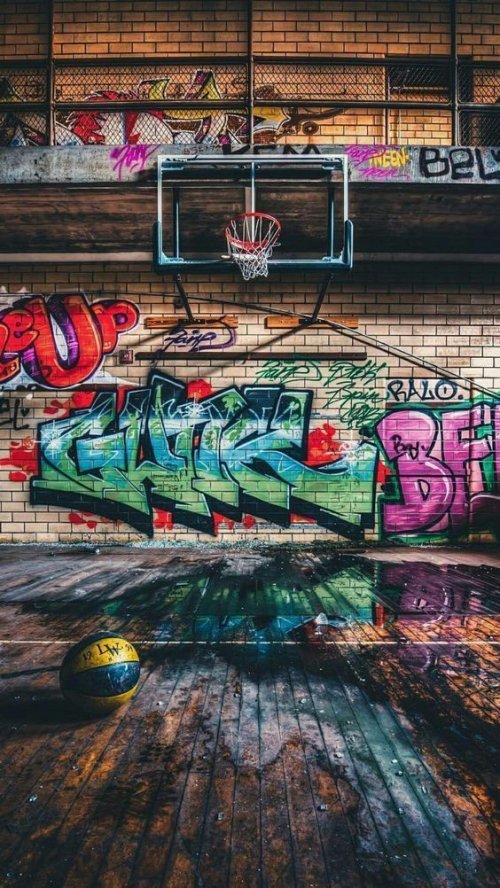 Urban Basketball Graffiti