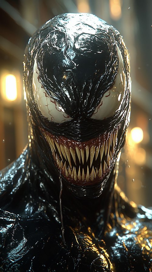 Venom Symbiote Close-Up Portrait - Related OpersCraft wallpaper