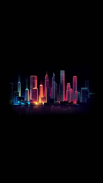 Vibrant Cityscape Silhouette - Related OpersCraft wallpaper
