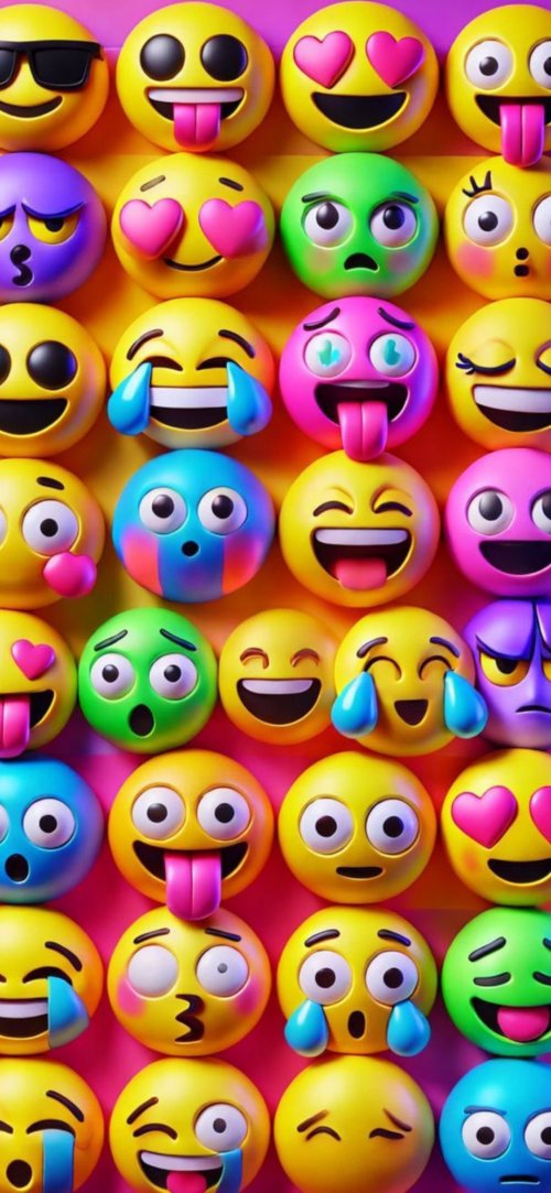 Vibrant Emoji Collage