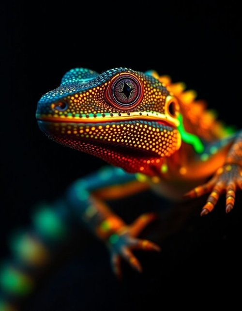 Vibrant Gecko Portrait - Related OpersCraft wallpaper