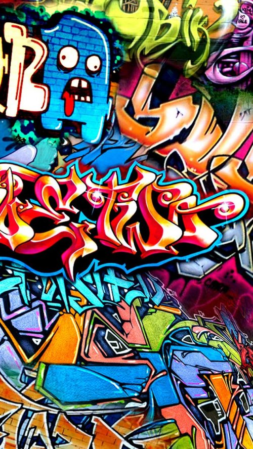 Vibrant Graffiti Art Explosion