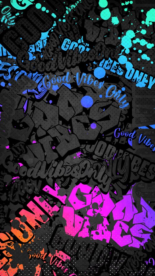 Vibrant Graffiti Good Vibes Only - Related OpersCraft wallpaper