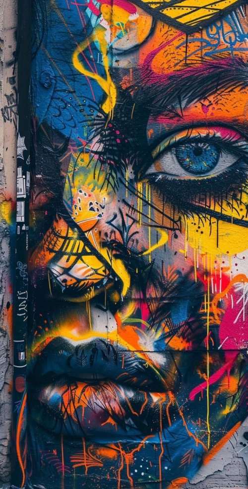 Vibrant Graffiti Portrait Art - Related OpersCraft wallpaper