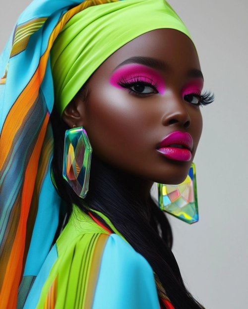 Vibrant Neon Portrait - random Wallpaper