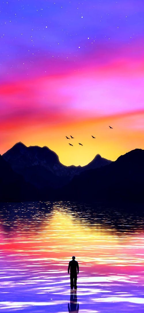Vibrant Sunset Landscape