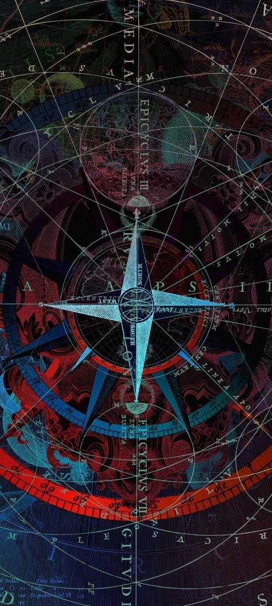 Vintage Compass Rose - vintage Wallpaper