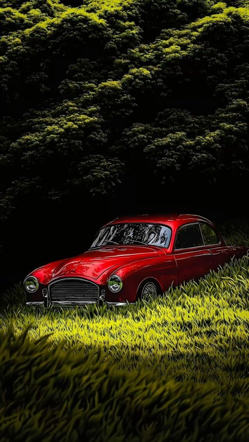 Vintage Red Car - Related OpersCraft wallpaper