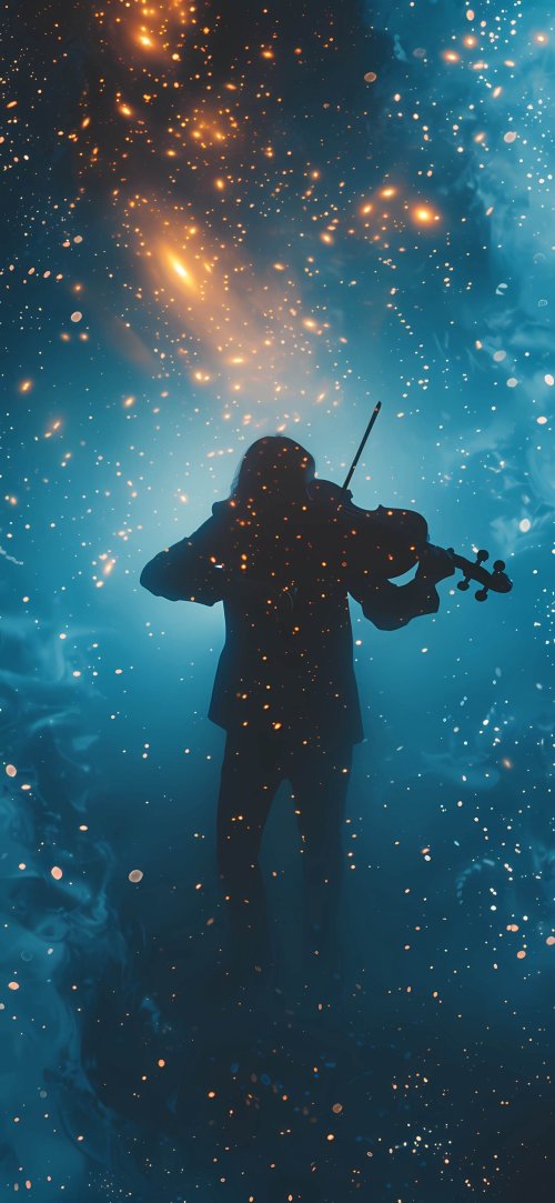 Violinist in Cosmic Dust