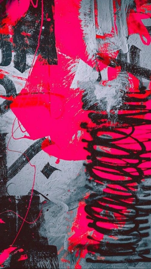 Vivid Pink Graffiti Chaos