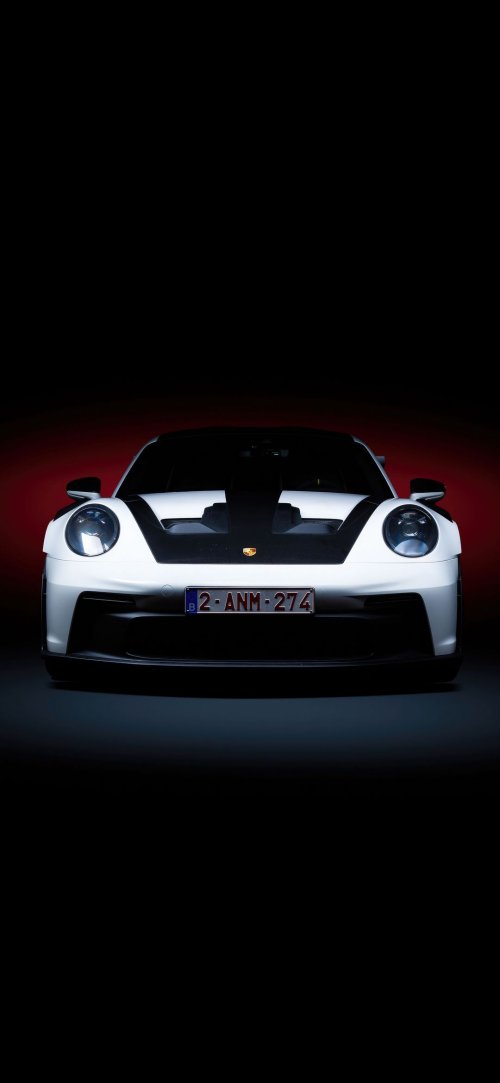 White Porsche Sports Car