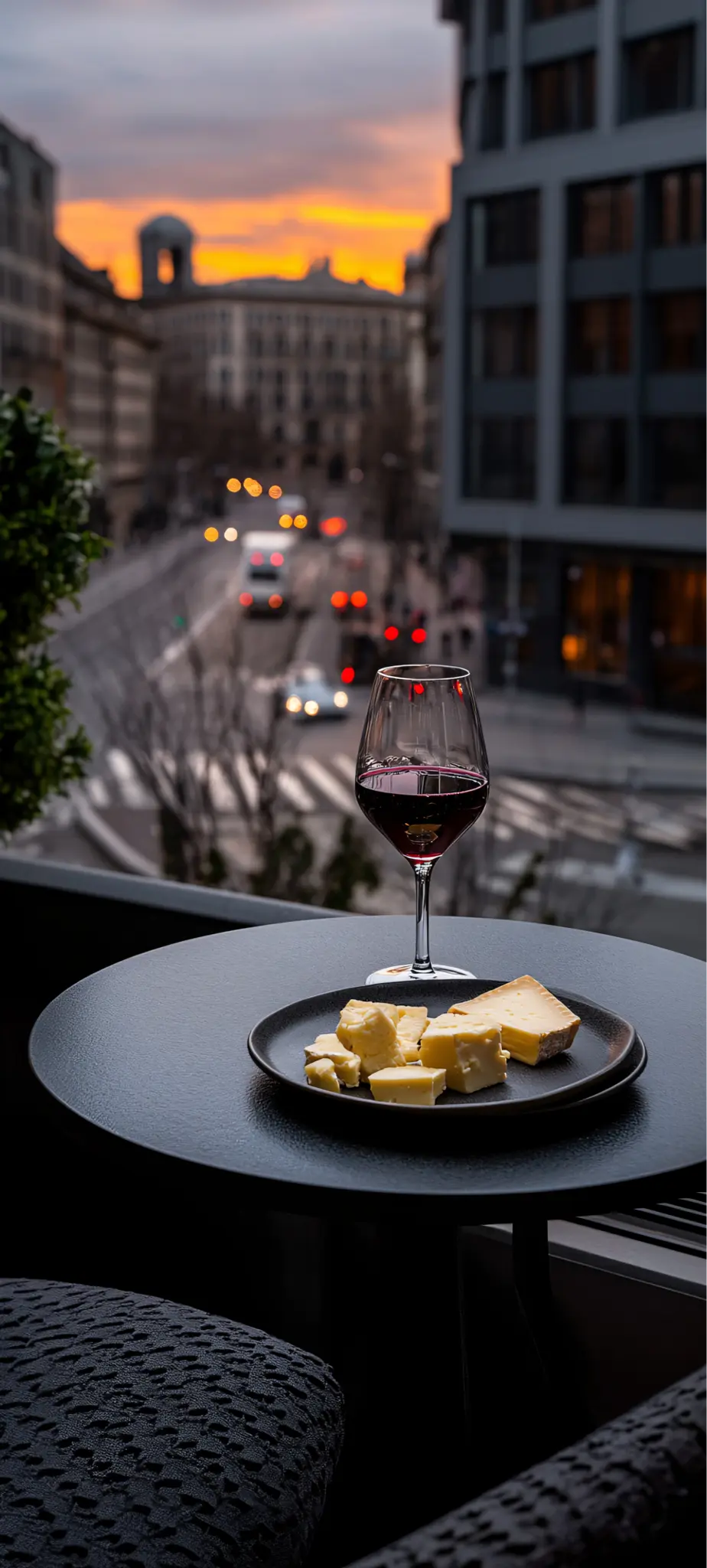 Wine and Cheese Sunset - food Wallpaper
