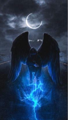 Winged Figure Under Moonlight - Related OpersCraft wallpaper