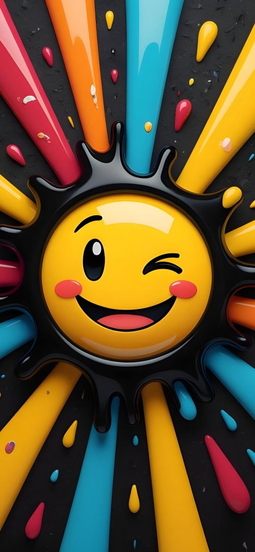 Winking Smiley Sun