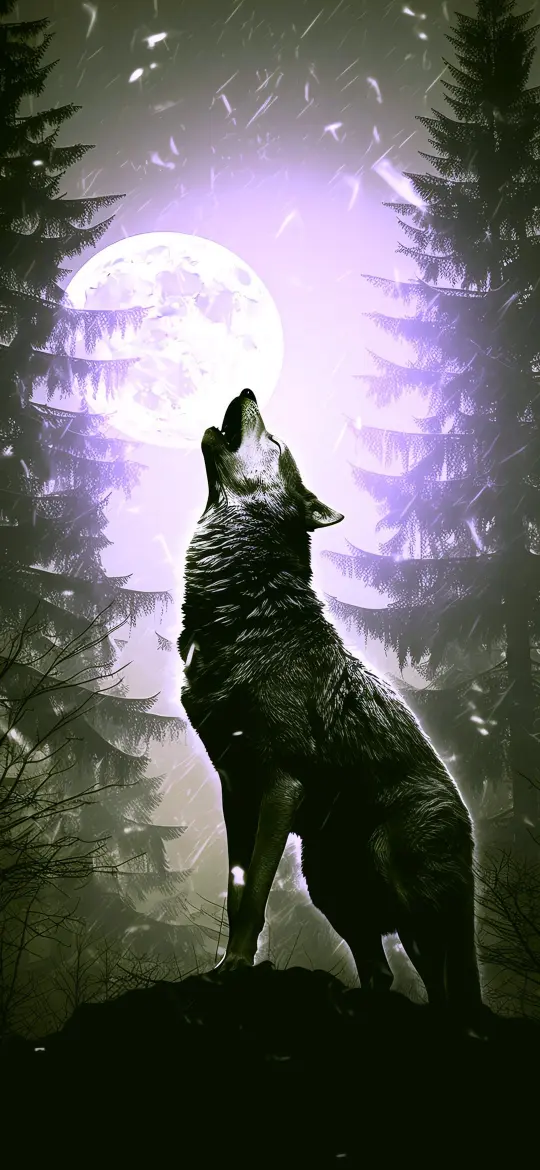 Wolf Howling at Moon - Related OpersCraft wallpaper