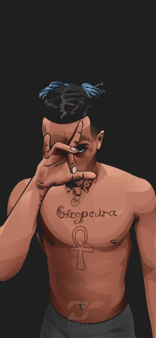 XXXTentacion Cartoon Portrait