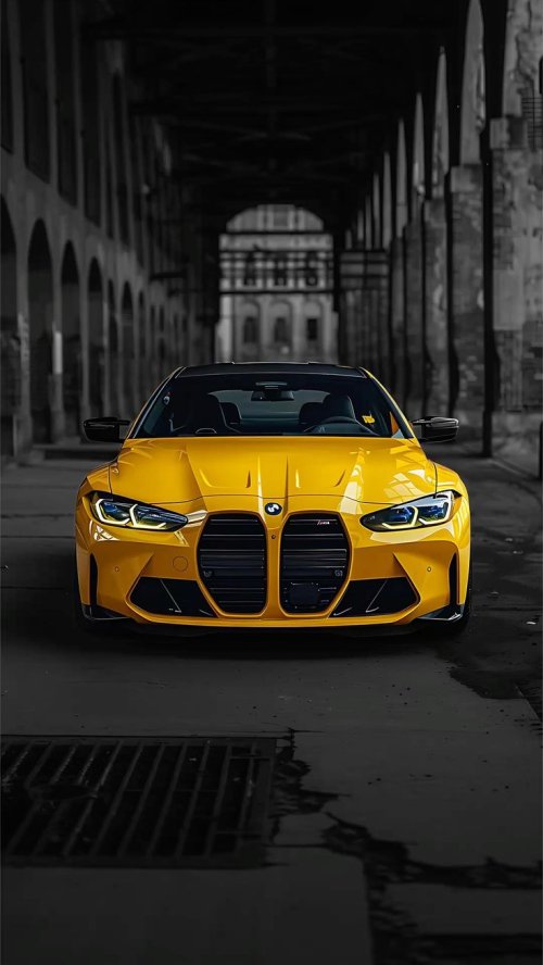 Yellow BMW M4
