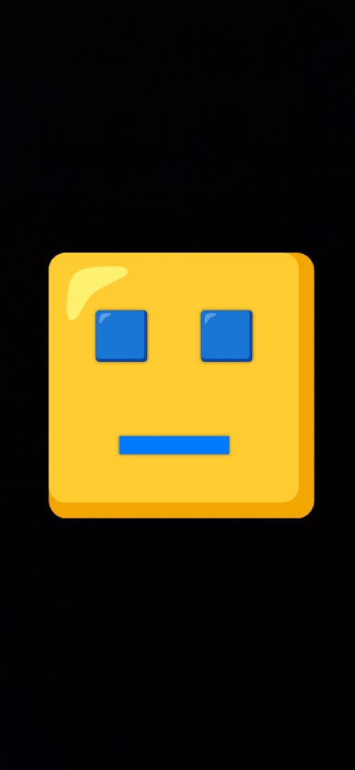 Yellow Geometric Face