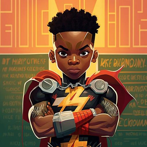 Young Superhero Portrait