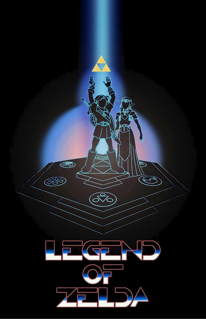 Zelda Triforce Neon Glow - Related OpersCraft wallpaper