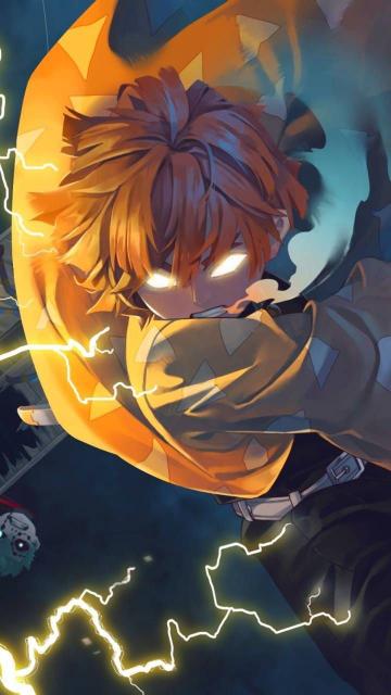 Zenitsu Lightning Fury - Related OpersCraft wallpaper