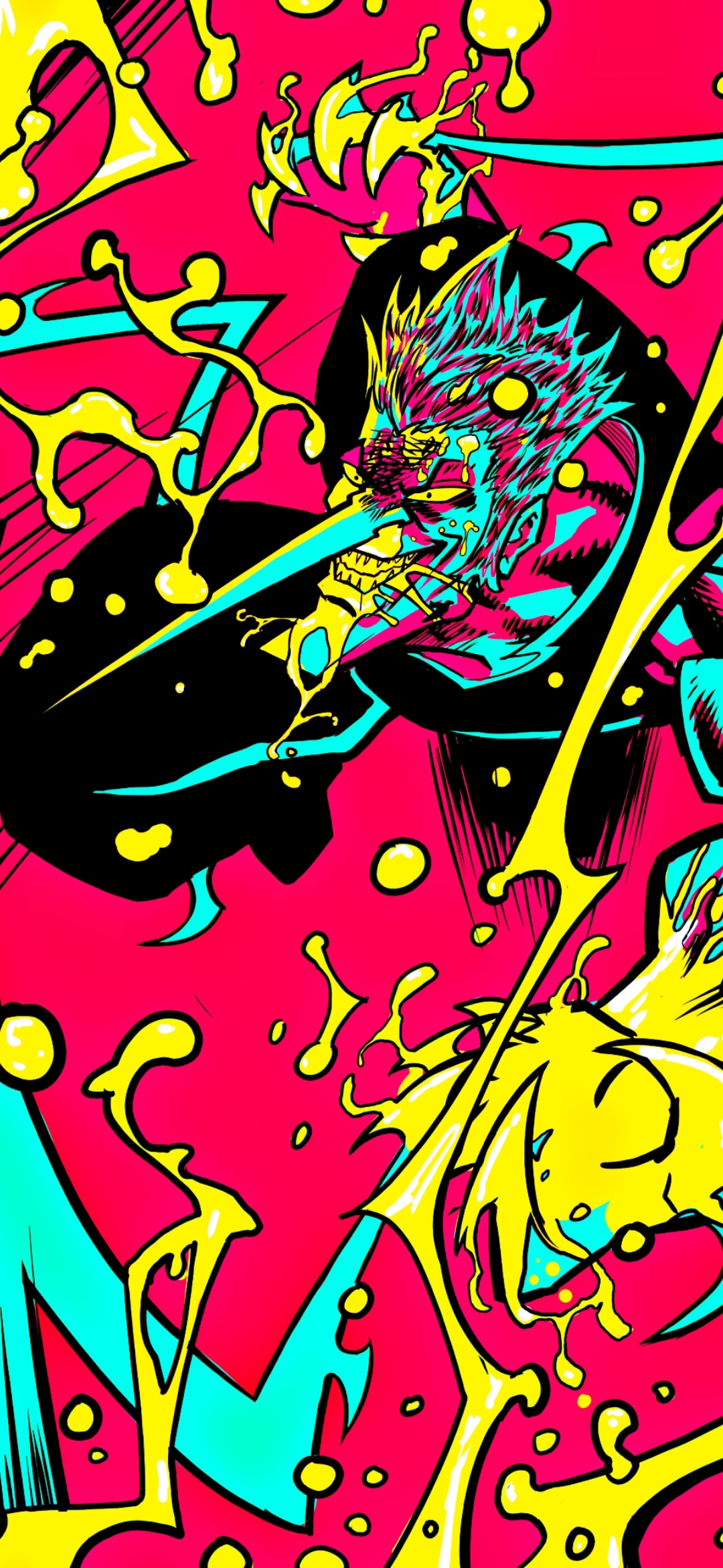 Psychedelic Dragon Warrior - dragon ball wallpaper for OpersCraft