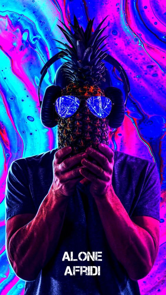 Psychedelic Pineapple Portrait - abstract wallpaper for OpersCraft