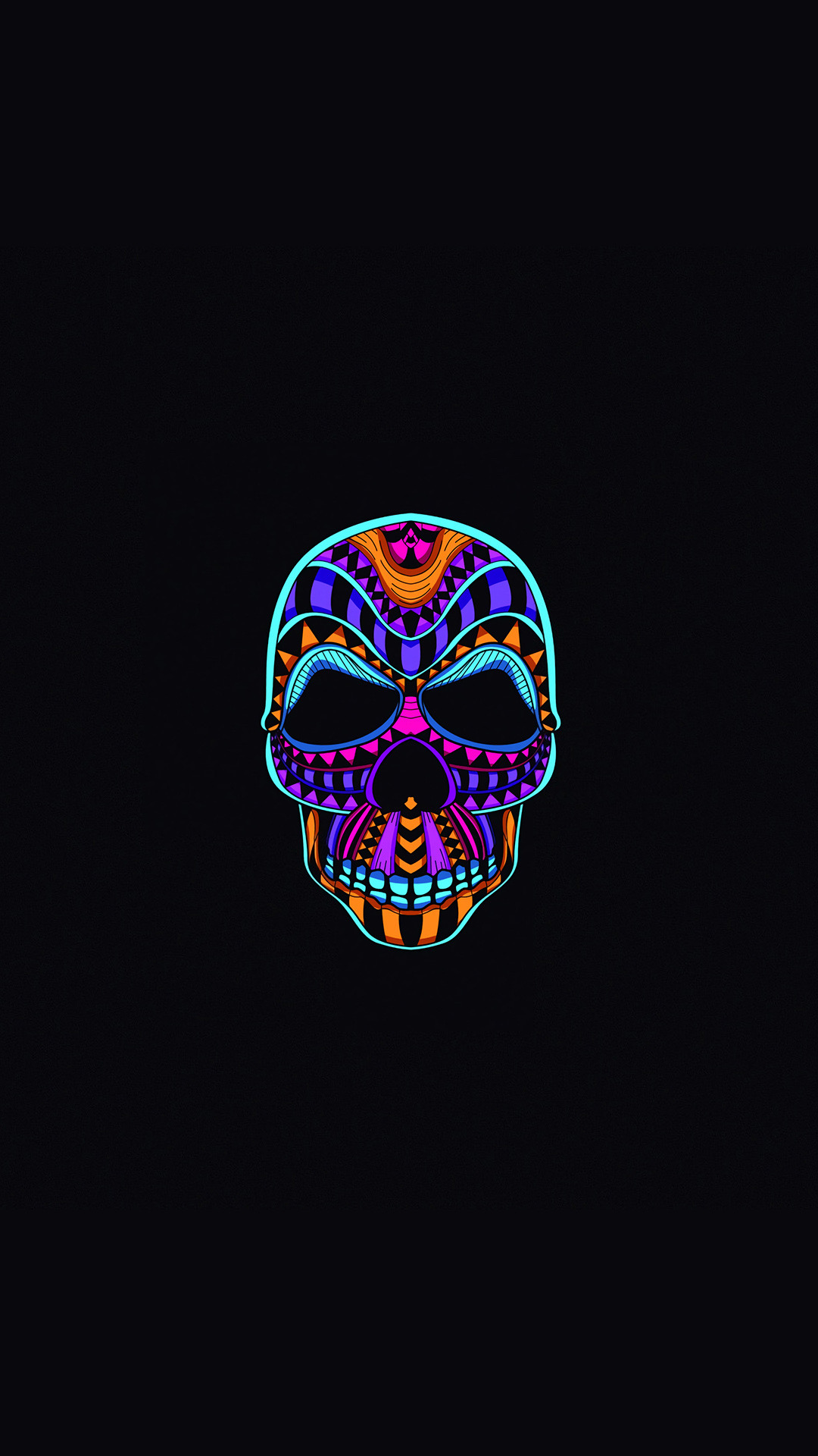 Psychedelic Skull Art - skull wallpaper for OpersCraft