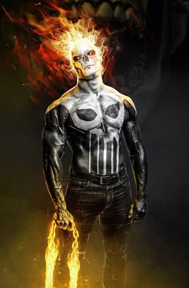 Punisher Ghost Rider Fusion - marvel wallpaper for OpersCraft