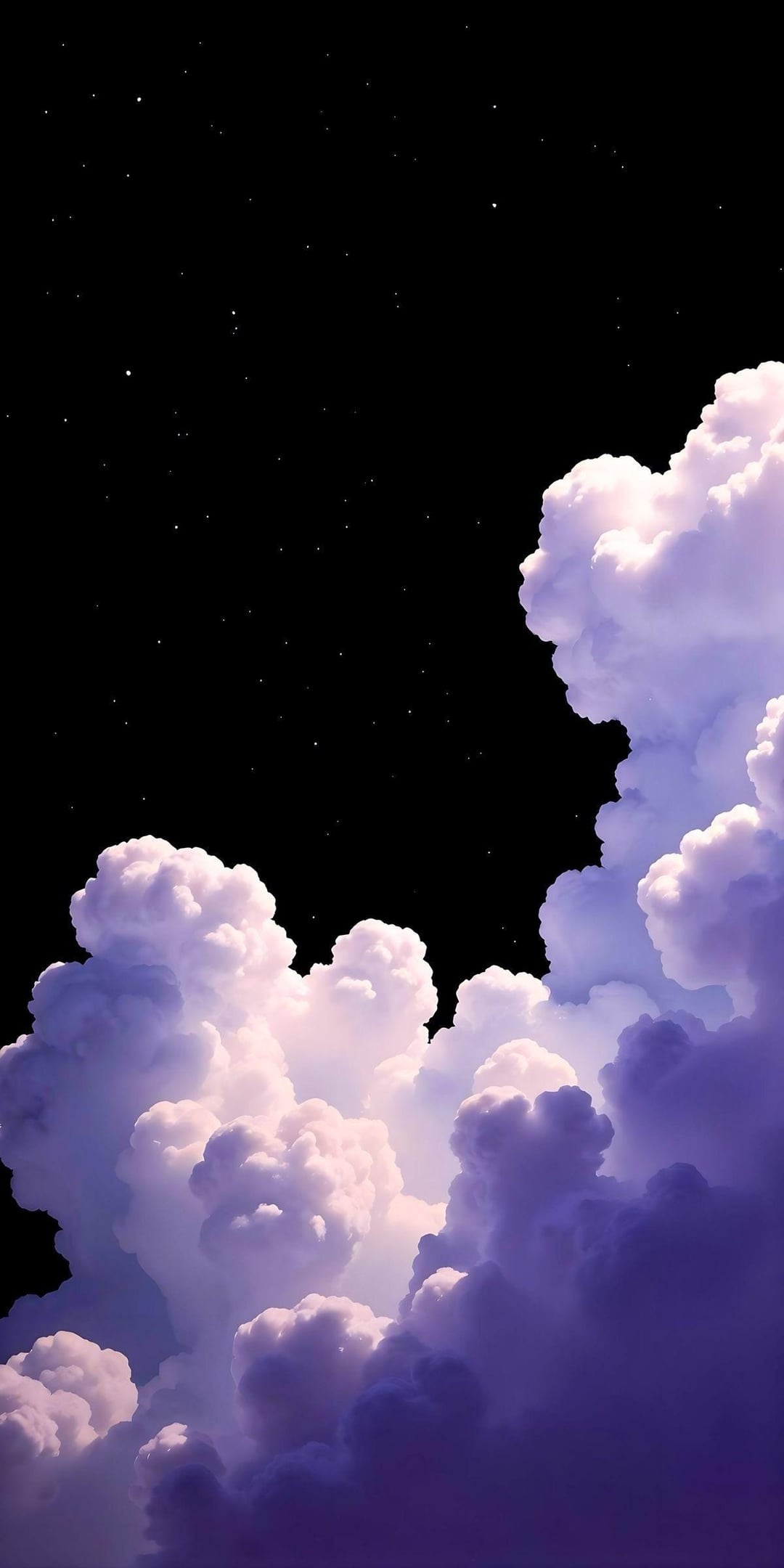 Purple Cloud Night Sky - nature wallpaper for OpersCraft