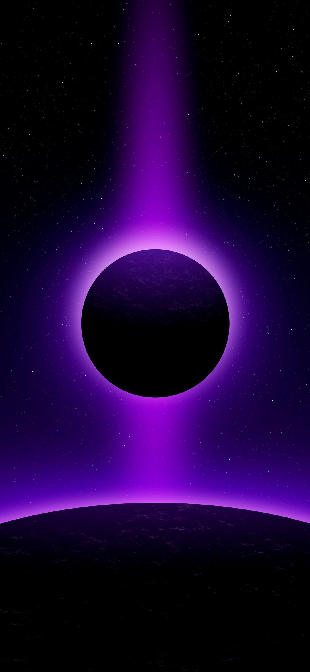 Purple Cosmic Eclipse - space wallpaper for OpersCraft