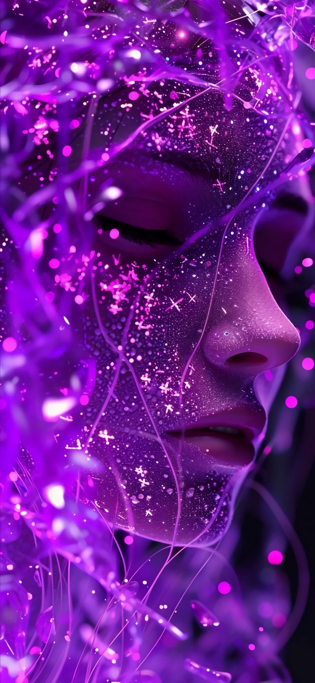 Purple Neon Face - dope wallpaper for OpersCraft