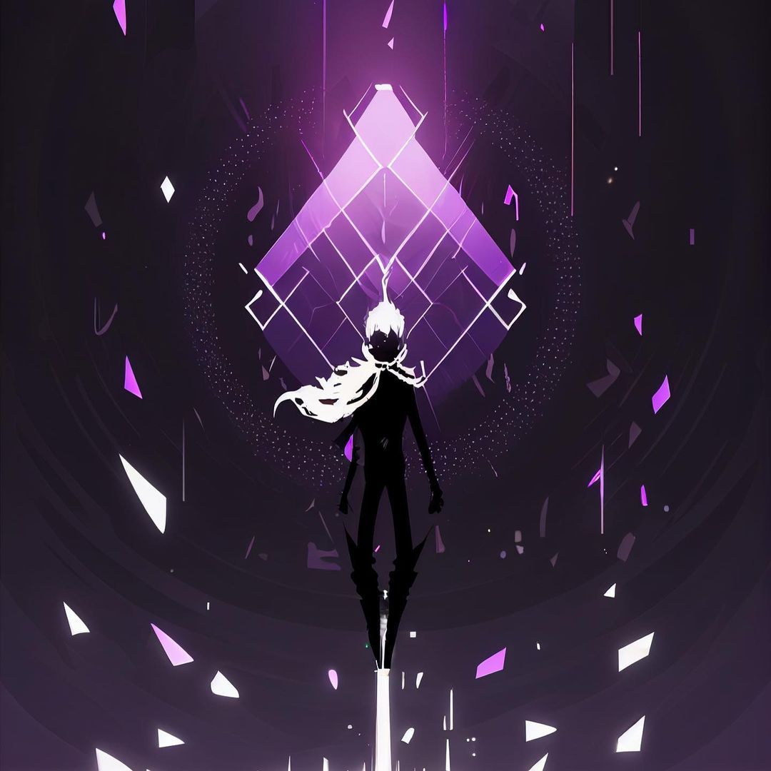 Purple Silhouette Ascension - abstract wallpaper for OpersCraft