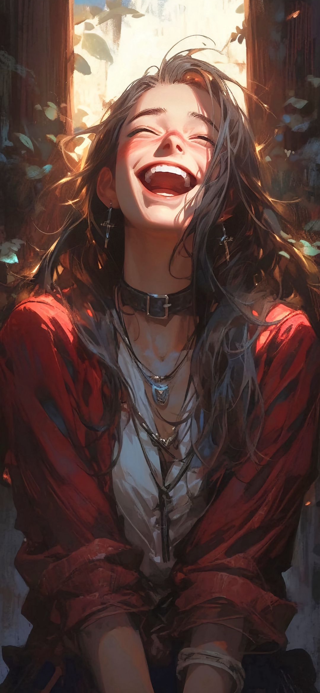 Radiant Joyful Laughter - girl wallpaper for OpersCraft