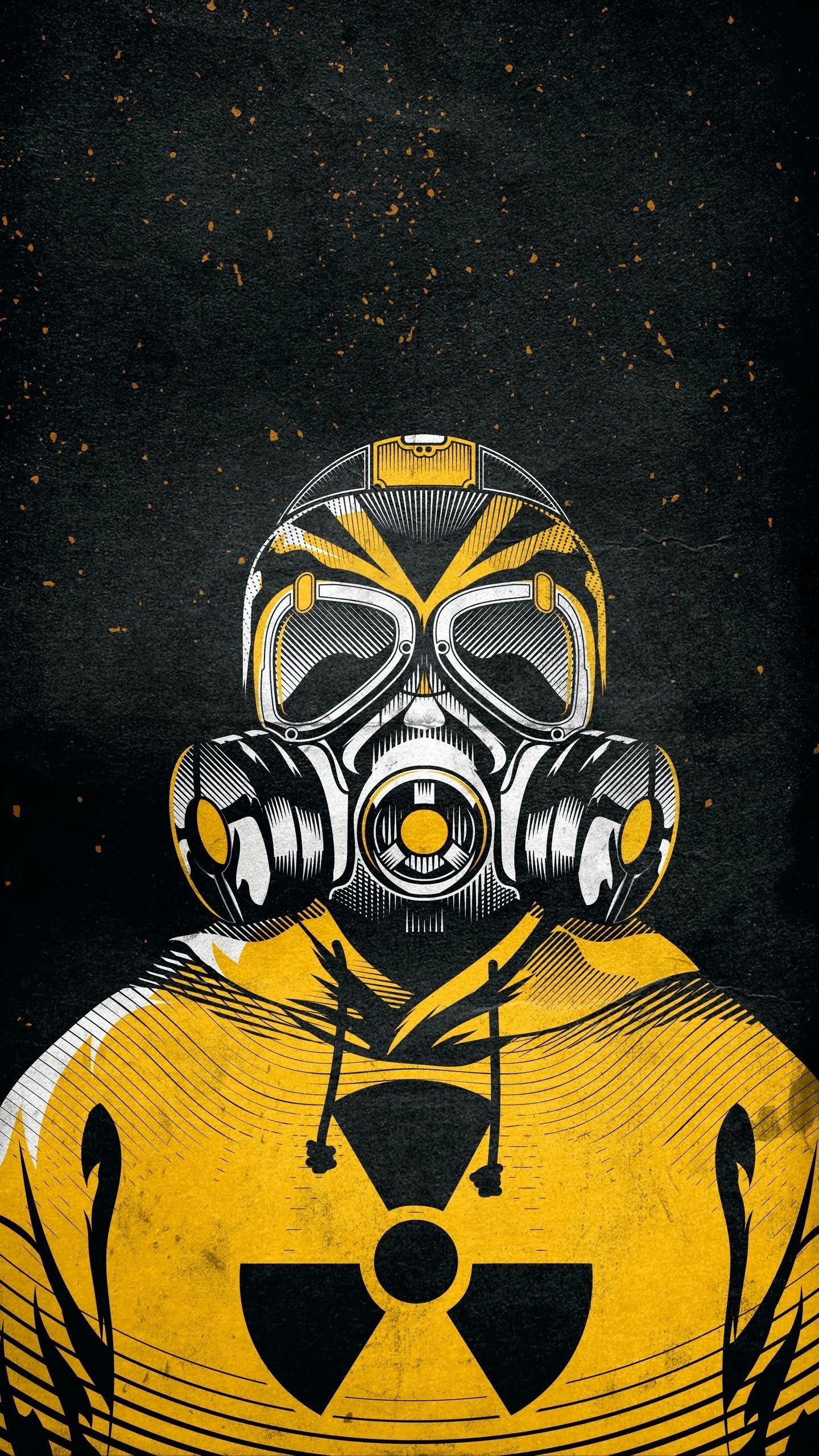 Radioactive Gas Mask Art - dope wallpaper for OpersCraft