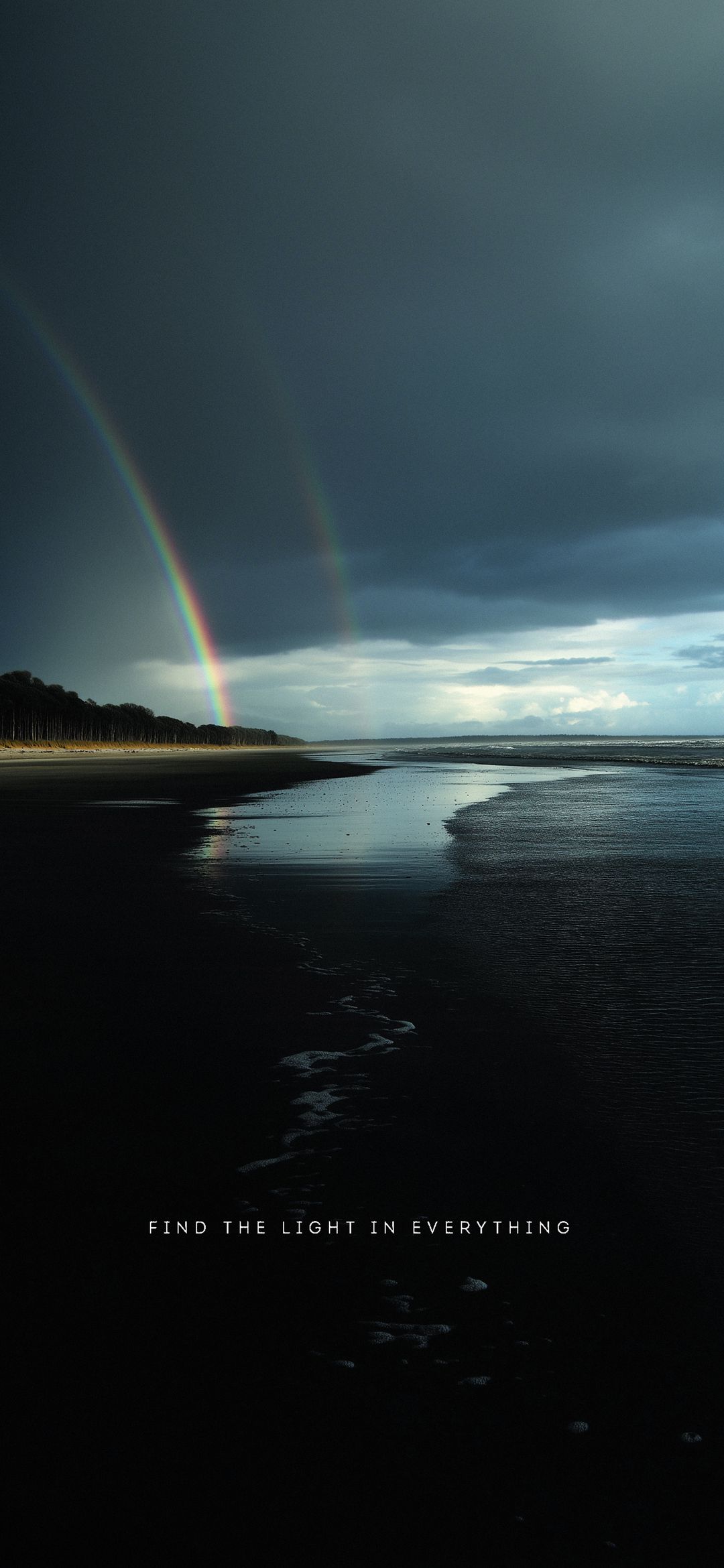 Rainbow Beach Reflection - beach wallpaper for OpersCraft