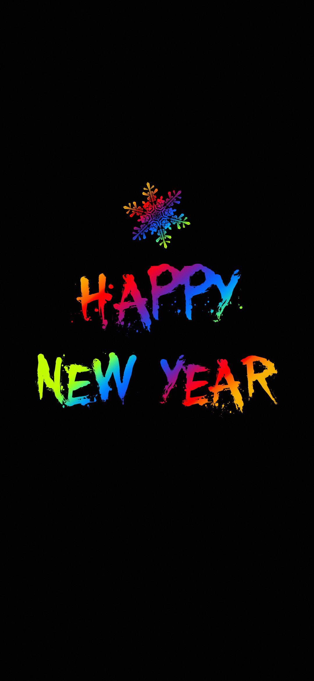 Rainbow New Year Wishes - holiday wallpaper for OpersCraft