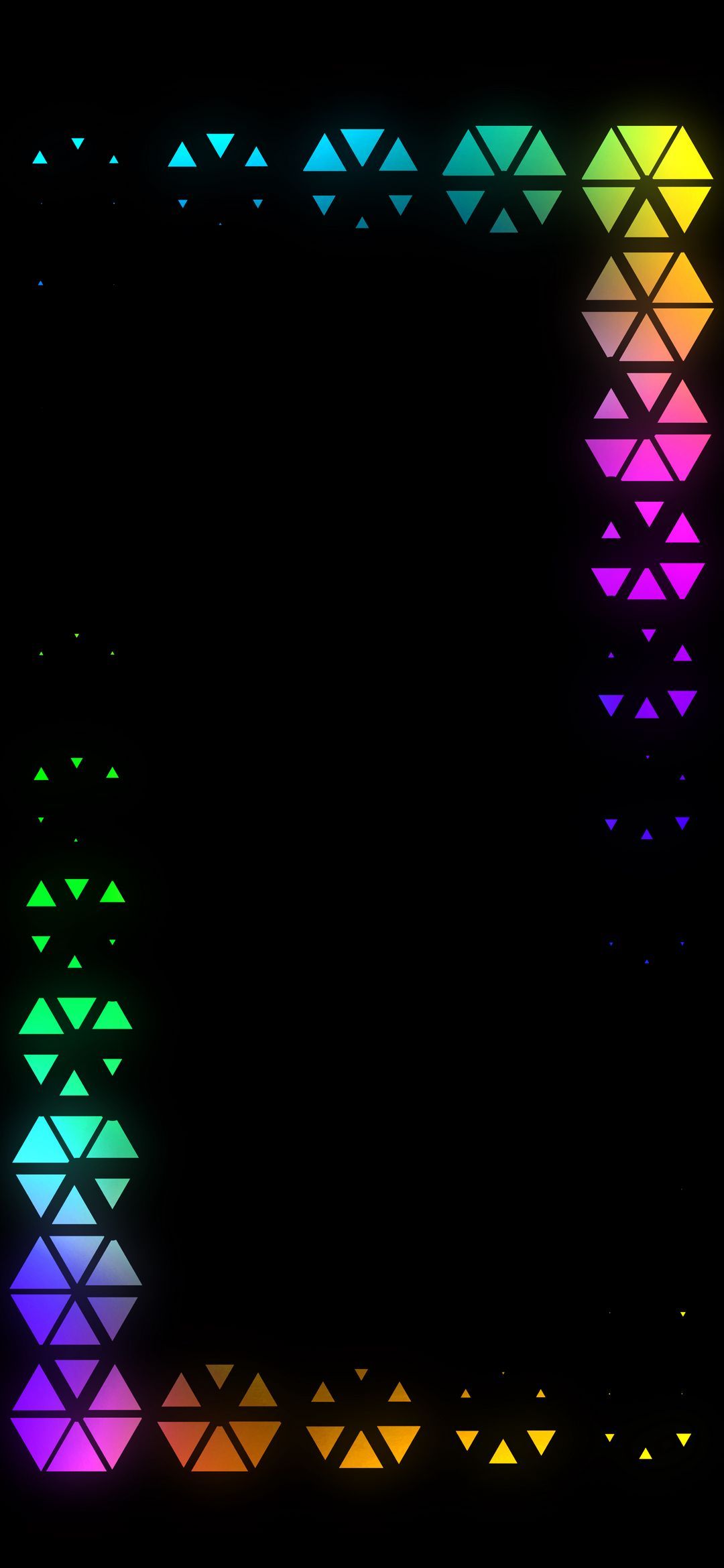 Rainbow Triangle Frame - geometric wallpaper for OpersCraft